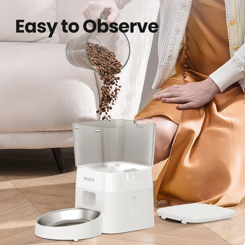 Automatic Smart Pet Feeder With WiFi Control, 2L