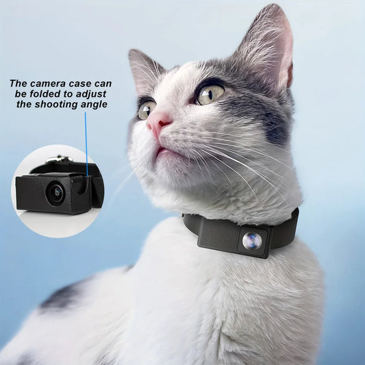 HD 1080P Pet Collar Camera With Wide-Angle Lens