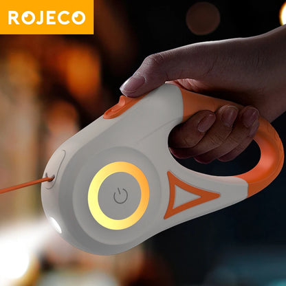 LED Retractable Dog Leash 5 m – Lighted, Tangle-Free