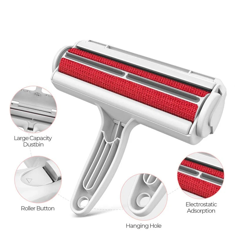 Reusable Pet Hair Remover Roller for Furniture & Clothes