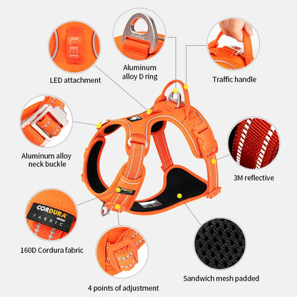 No-Pull Reflective Dog Harness with Padded Control Handle