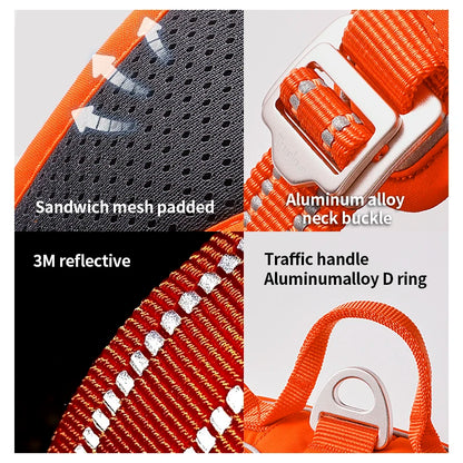 No-Pull Reflective Dog Harness with Padded Control Handle