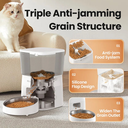Automatic Smart Pet Feeder With WiFi Control, 2L