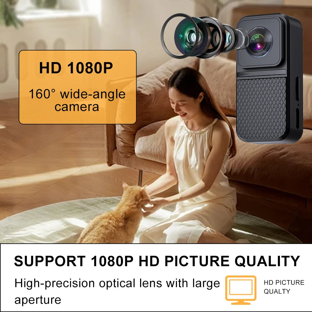 HD 1080P Pet Collar Camera With Wide-Angle Lens