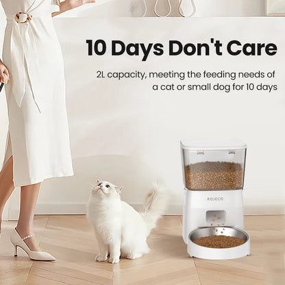 Automatic Smart Pet Feeder With WiFi Control, 2L