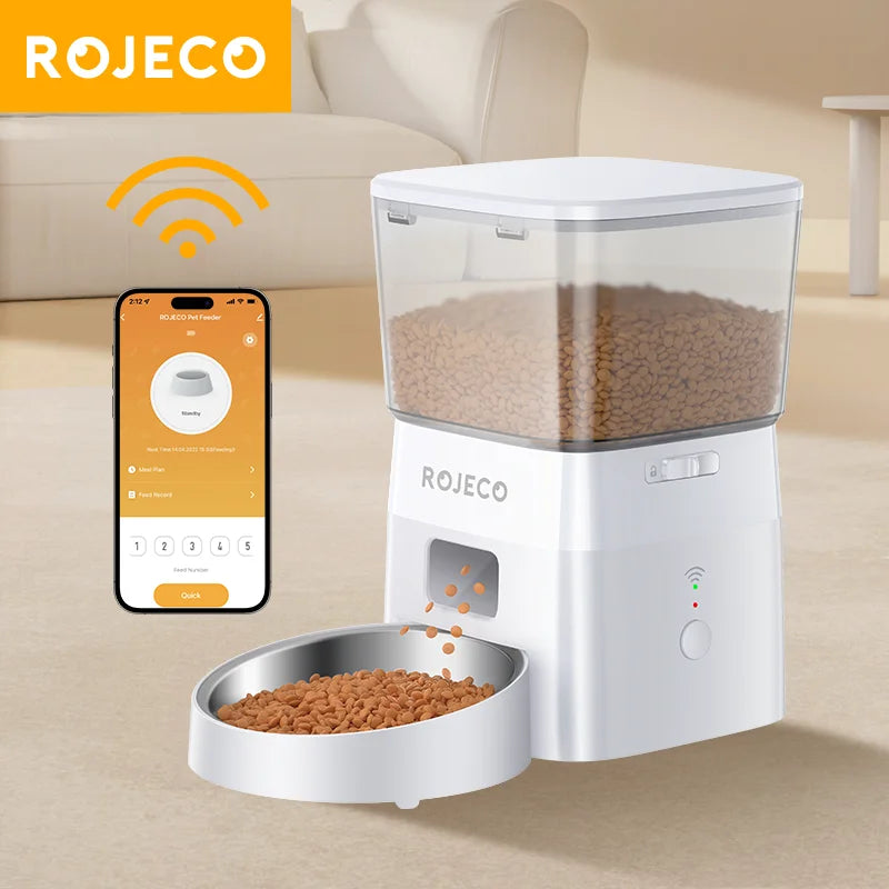 Automatic Smart Pet Feeder With WiFi Control, 2L